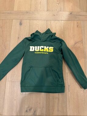 Oregon Ducks Green Hoodie with Yellow Logo